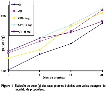 Chronic effects of propoxyphene napsylate on pregnant rats