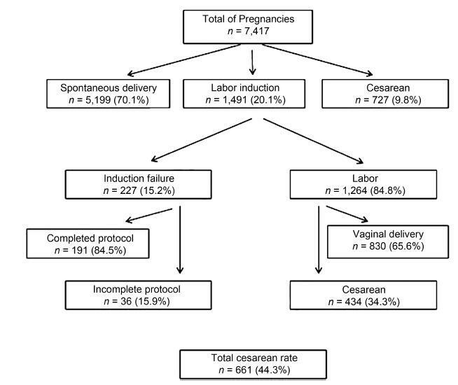 Factors Associated with Intrapartum Cesarean Section in Women Submitted to Labor Induction