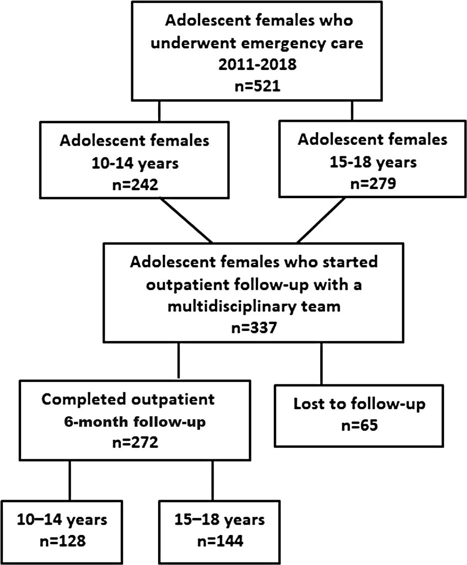 Sexual Violence Suffered by Women in Early and Late Adolescence: Care Provided and Follow-Up